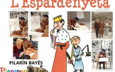 L’Espardenyeta y Pilarín Bayés en la Llibreria Ona de Barcelona