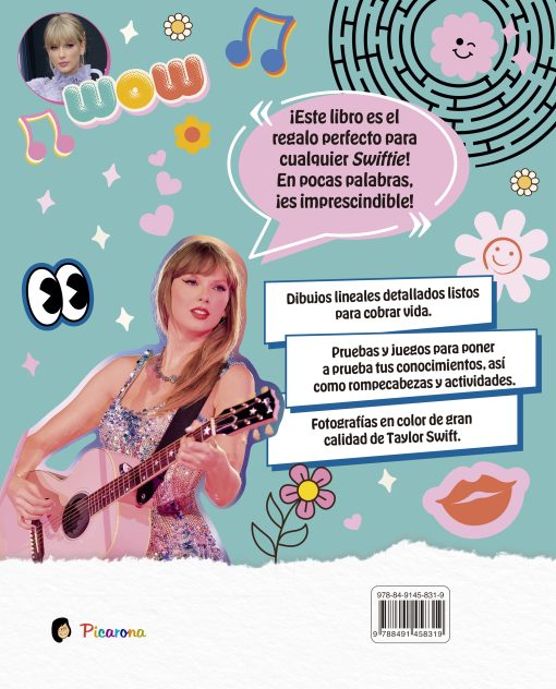 Taylor Swift. Libro para colorear con acertijos, juegos, fotografías y curiosidades - Imagen 2