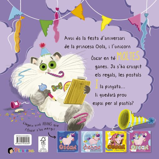Oscar l'unicorn golafre es cruspeix un pastís - Imagen 2